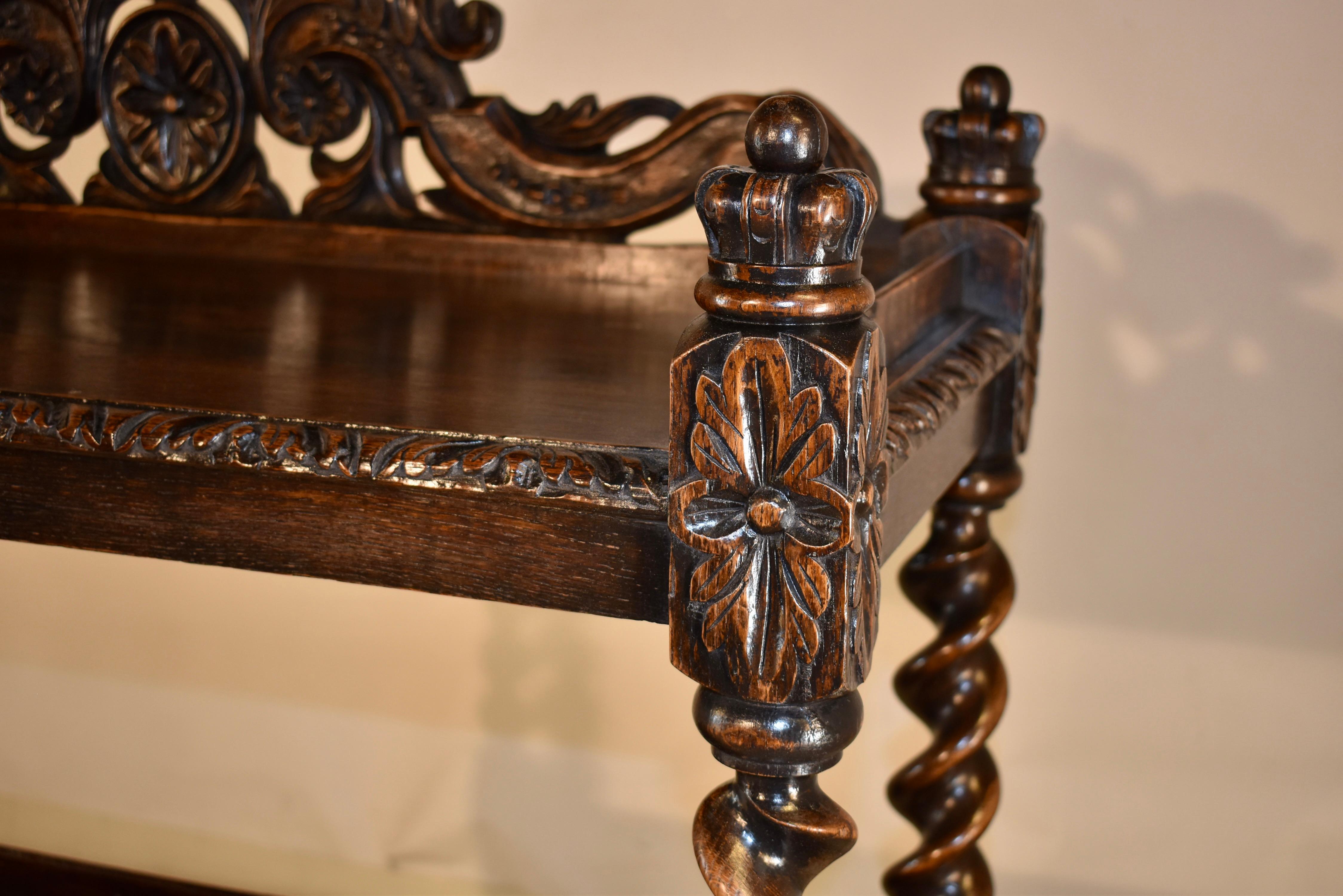 19th Century Carved Oak Dessert Buffet From France For Sale 3
