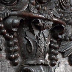 19th Century Carved Oak English Regency Plaque