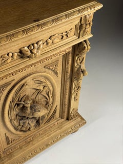 19th-century carved oak sideboard