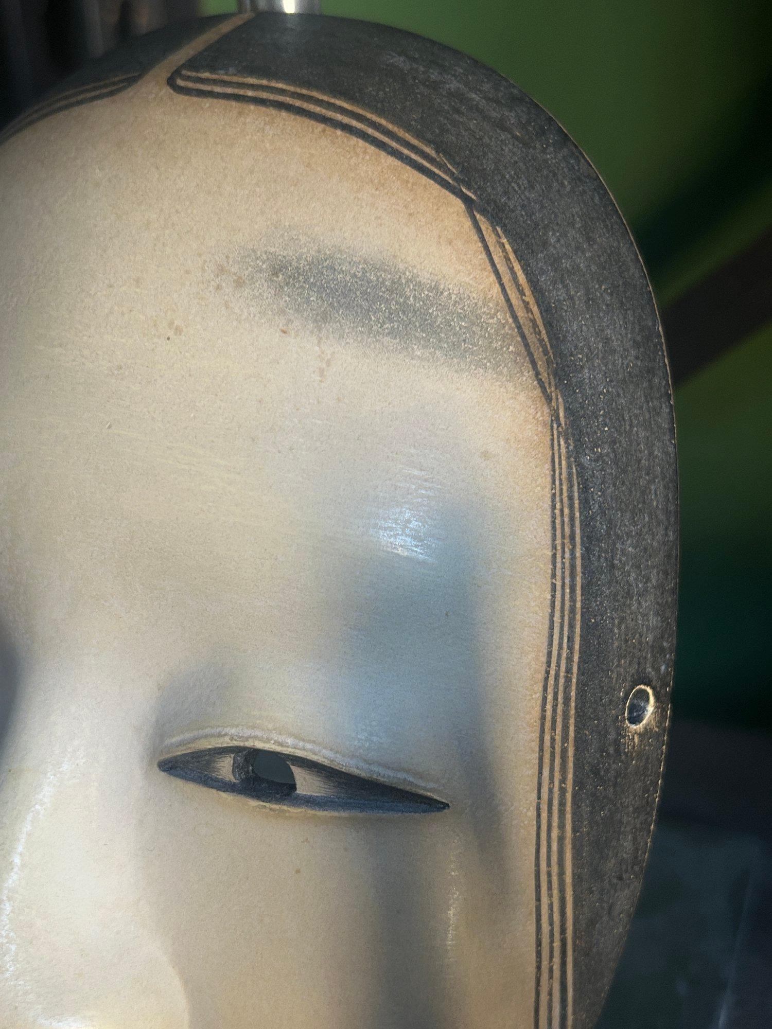 Masque de théâtre japonais Zō-onna Noh du 19e siècle de la période Meiji en vente 7