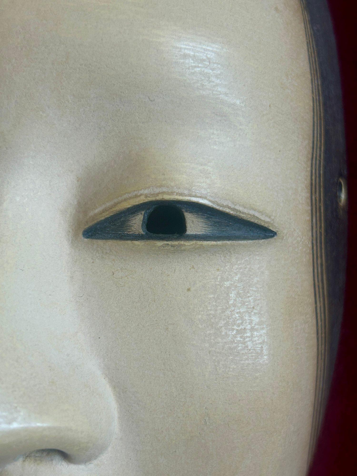 Fin du XIXe siècle Masque de théâtre japonais Zō-onna Noh du 19e siècle de la période Meiji en vente