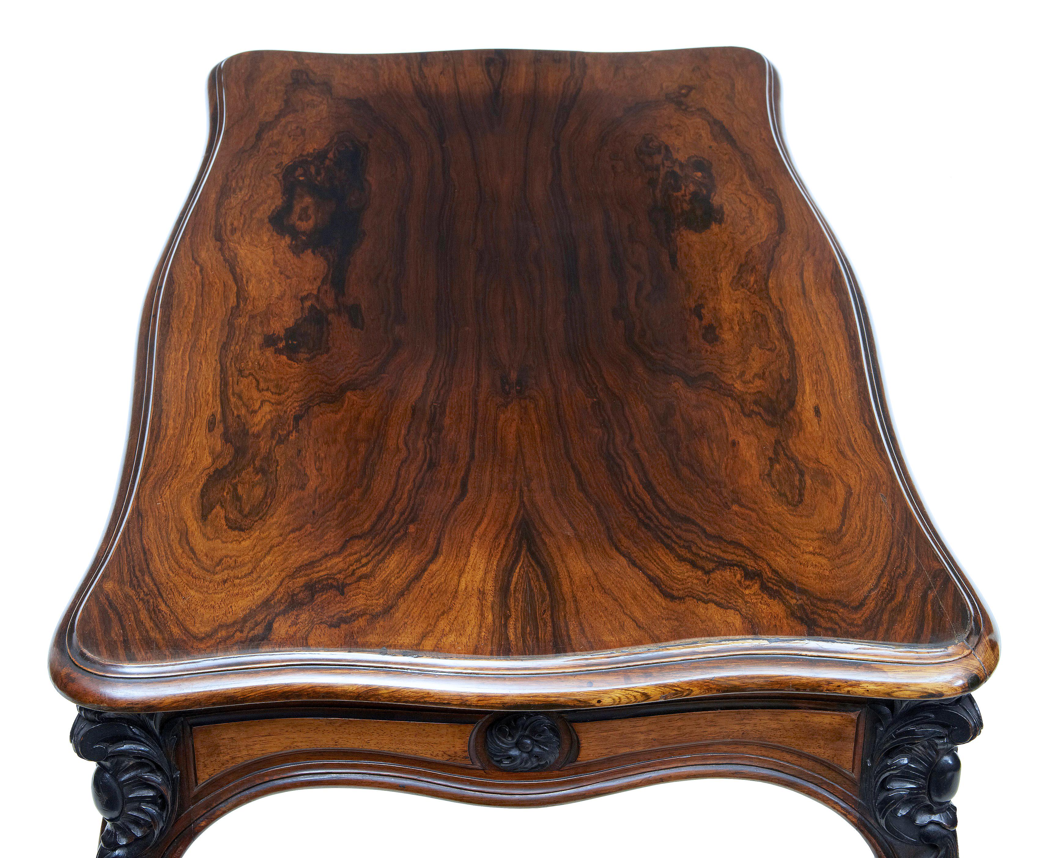 Veneer 19th Century Carved Palisander Occasional Table