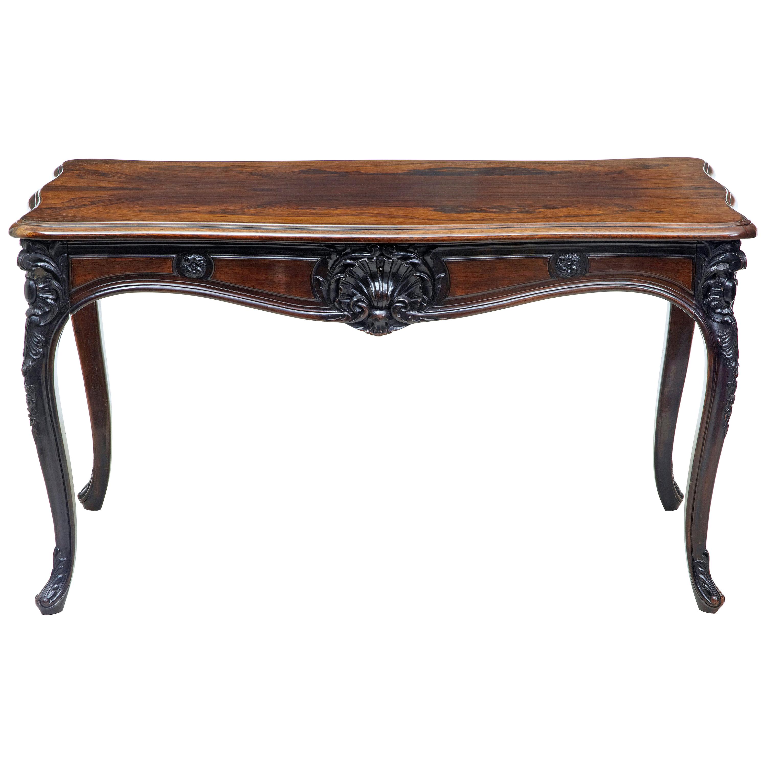 19th Century Carved Palisander Occasional Table