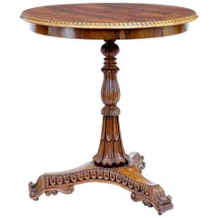 19th Century Carved Regency Palisander Occasional Table
