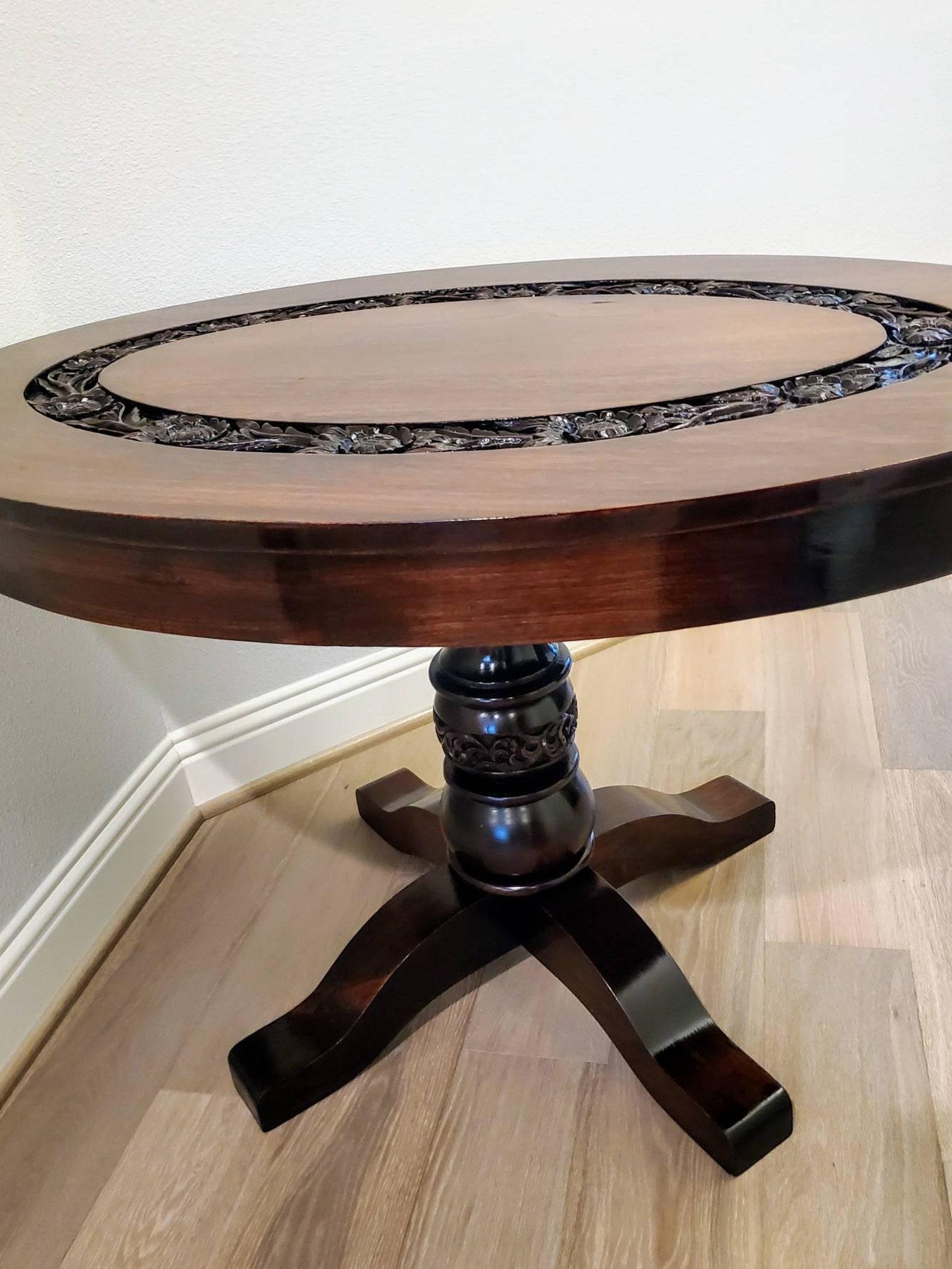 19th Century Carved Rosewood Centre Entry Table For Sale 3