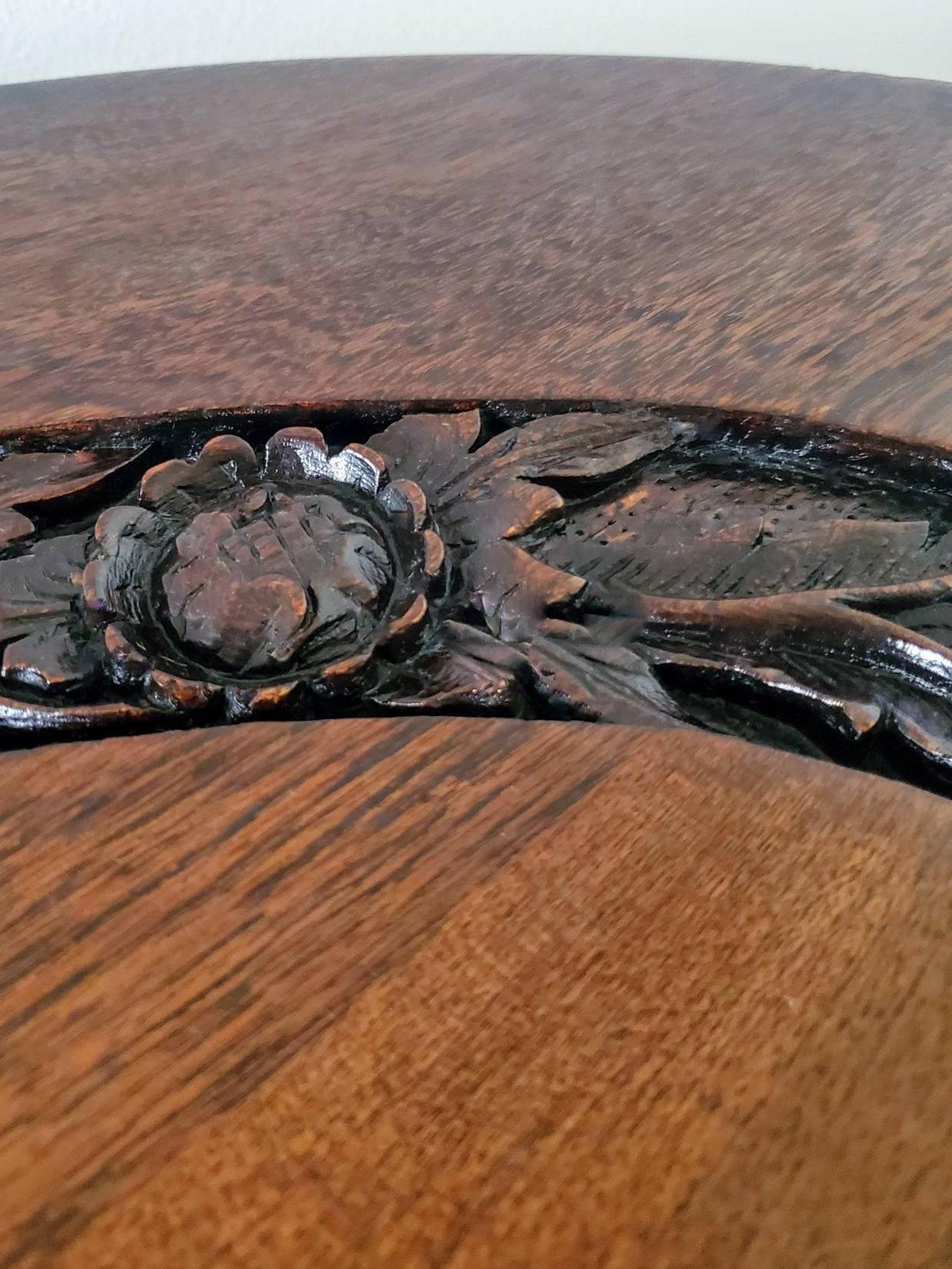 19th Century Carved Rosewood Centre Entry Table For Sale 6