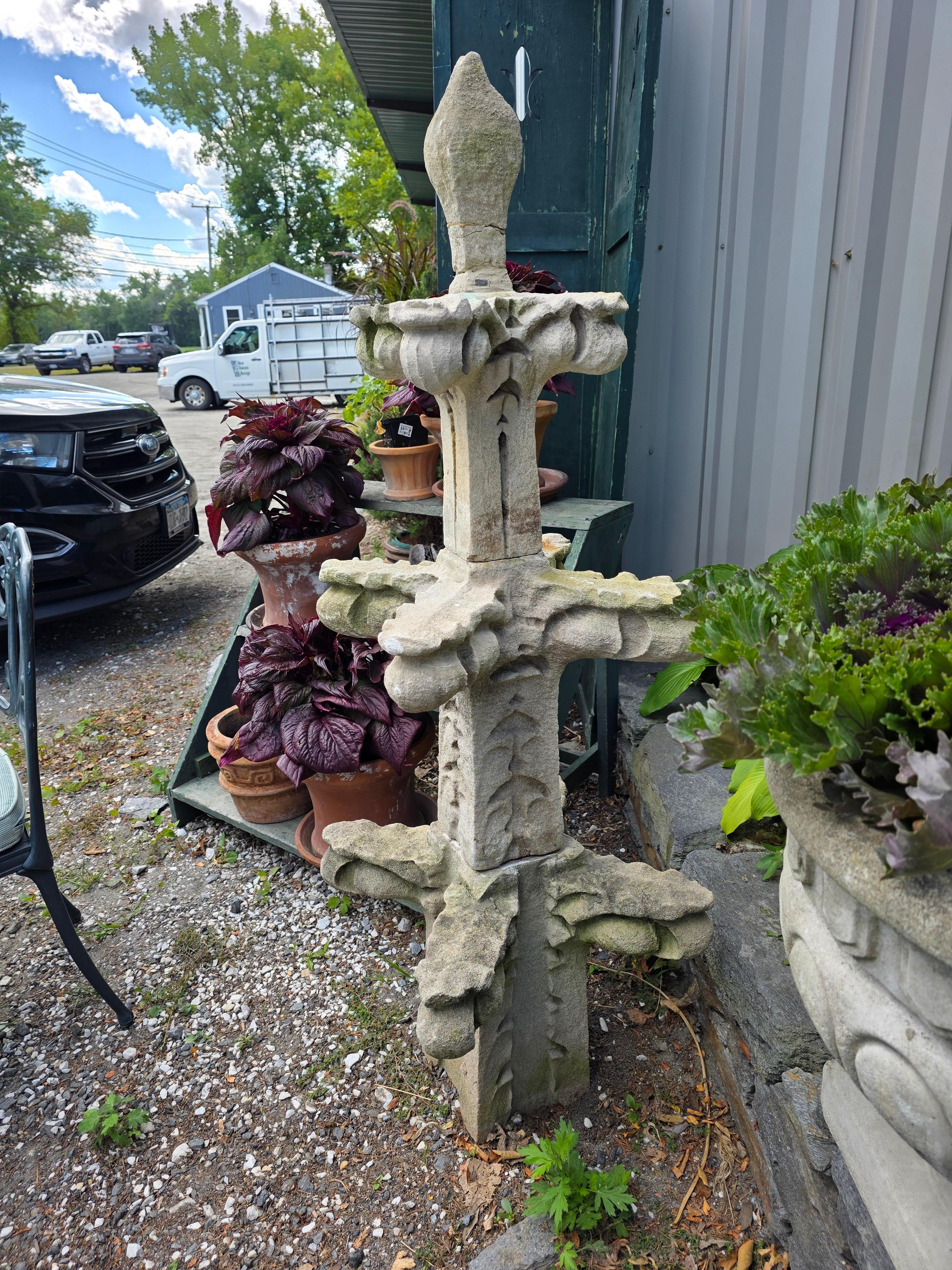 19th Century Carved Stone Gothic Spire For Sale 1