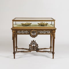 19th Century Carved Table Vitrine in the Louis XVI Manner by Beurdeley