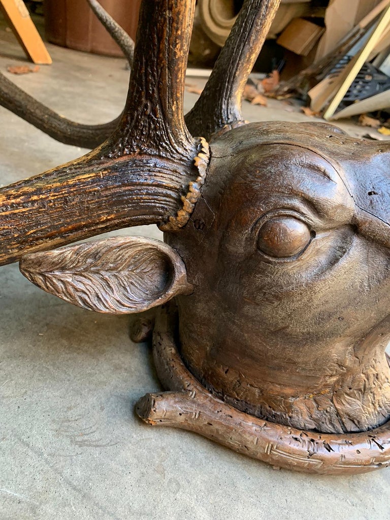 19th Century Carved WallMount Stag Head at 1stDibs carved stag head