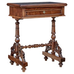 19th Century Carved Walnut Games Table