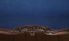 19th Century Carved Walnut Settee