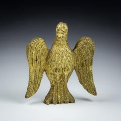 19th Century Carved wood and Gilt Saint Esprit or Holy Spirit Dove