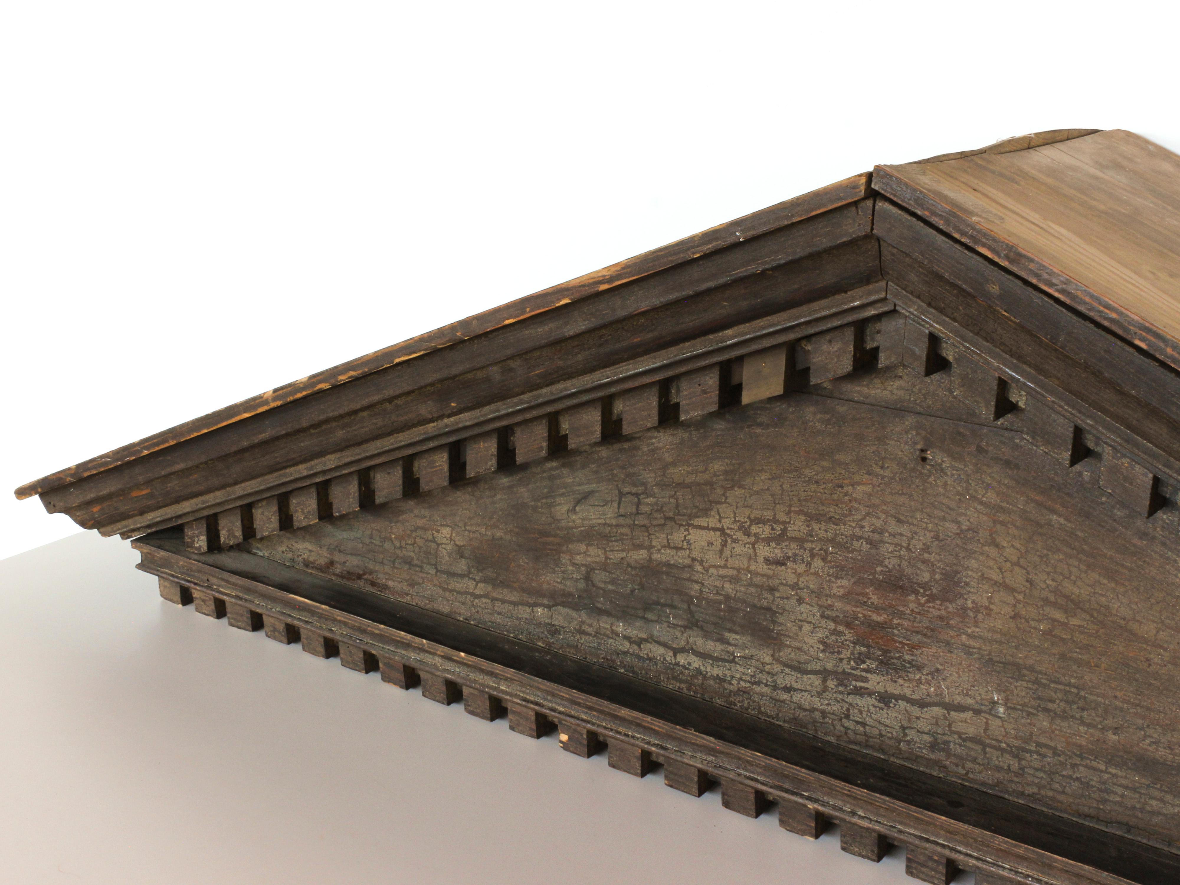 19th Century Carved Wood Architectural Pediment 3