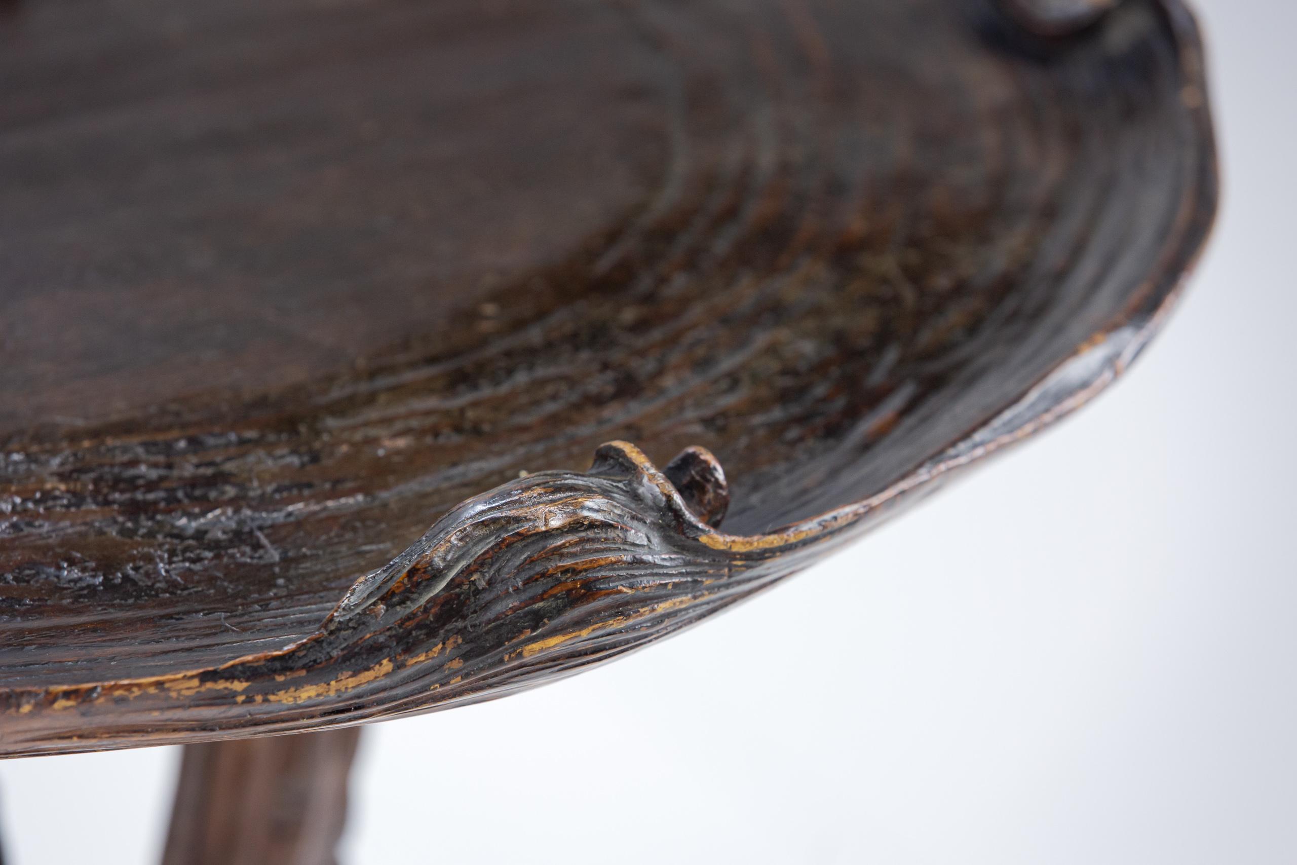 19th Century Carved Wood Grotto Table For Sale 5