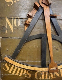 19th Century Carved Wooden Ship Chandler's Trade Sign