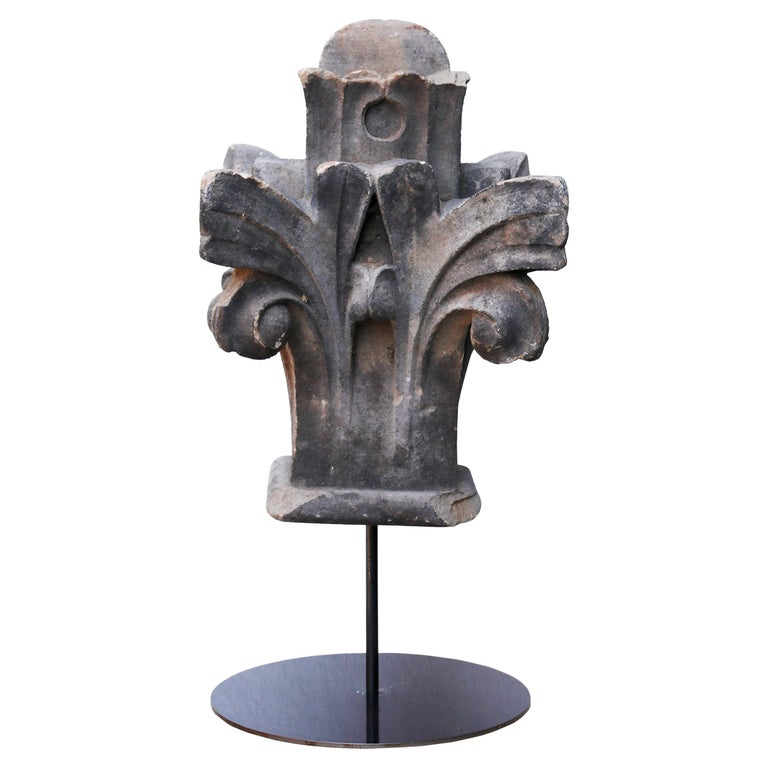 19th Century Carved York Stone on Bespoke Stand For Sale at 1stDibs