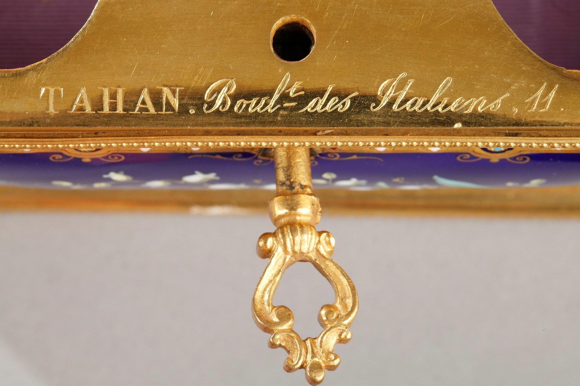 19th Century Casket in Enamel and Gilt Bronze Mount, Signed Tahan 6