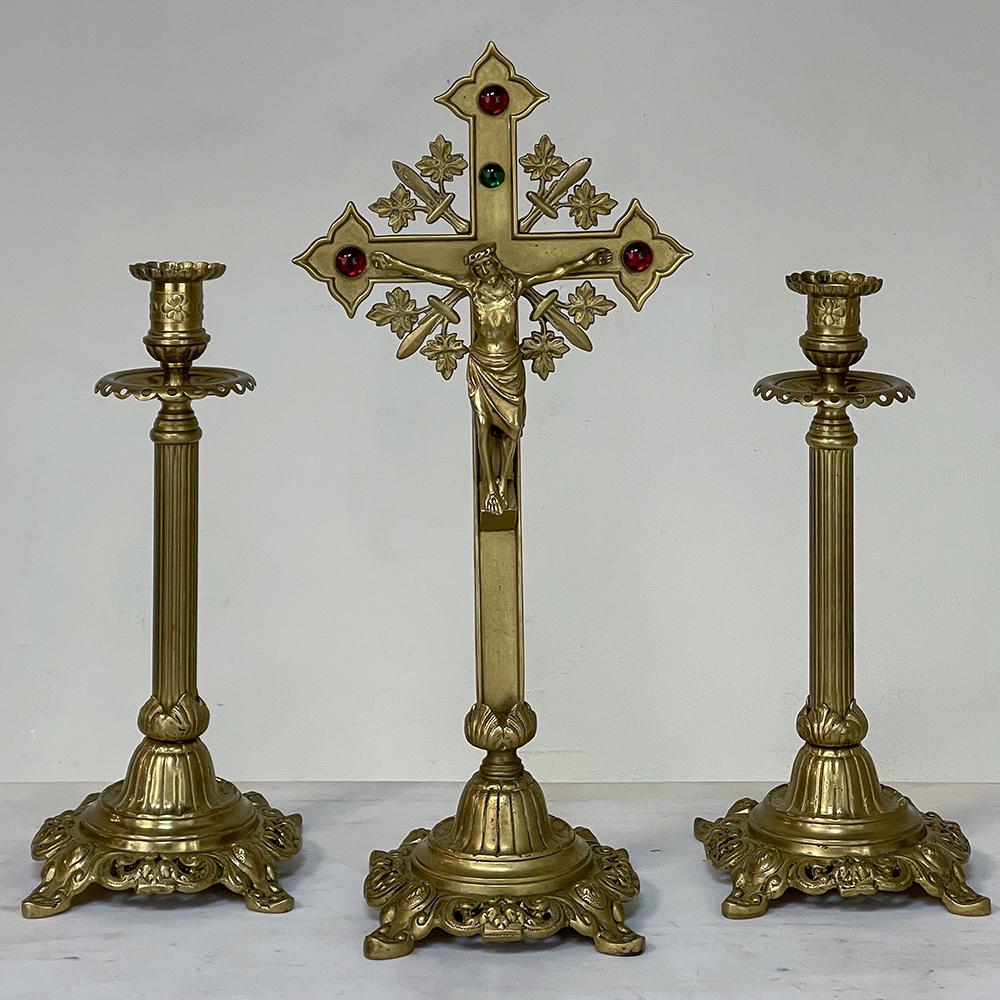antique altar crucifix