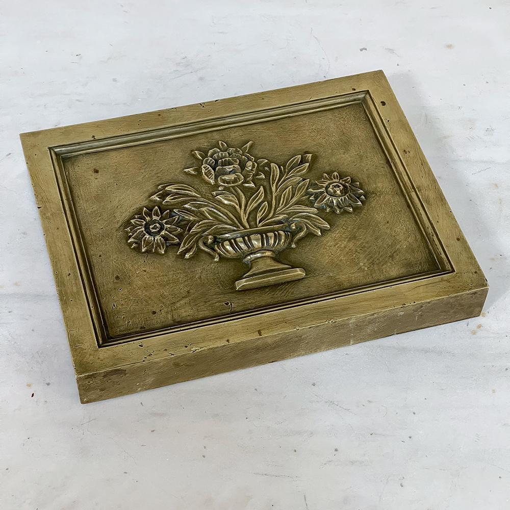 19th Century Cast Bronze Decorative Masonry Plaque For Sale 5