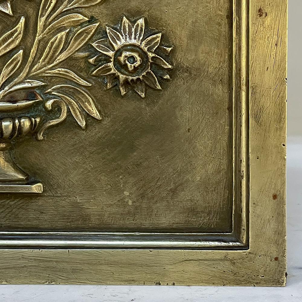 19th Century Cast Bronze Decorative Masonry Plaque For Sale 2