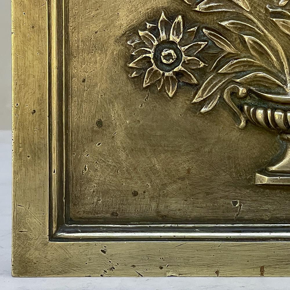 19th Century Cast Bronze Decorative Masonry Plaque For Sale 3