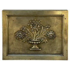 19th Century Cast Bronze Decorative Masonry Plaque