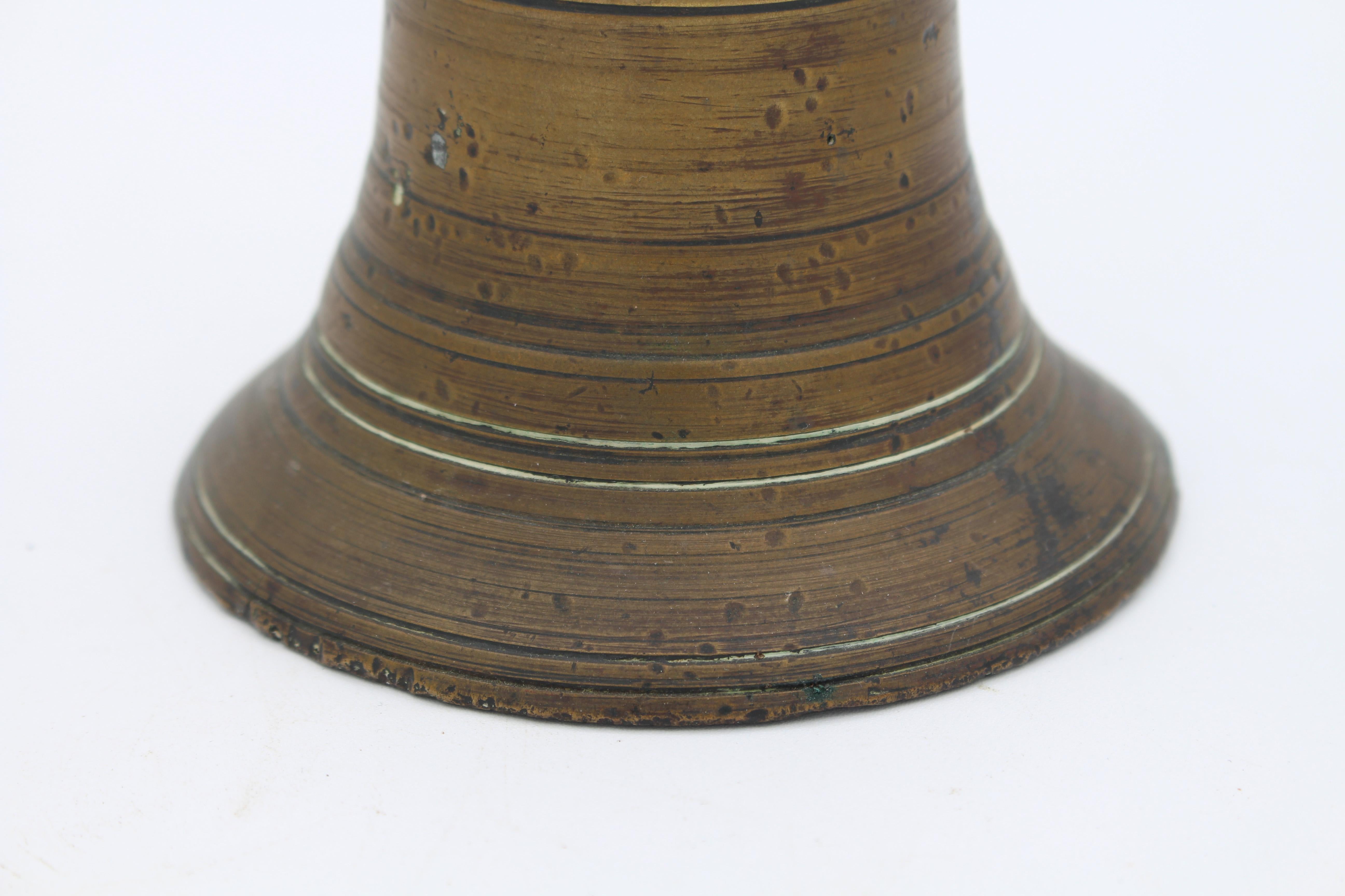 19th Century, Cast Bronze Hand Bell 1