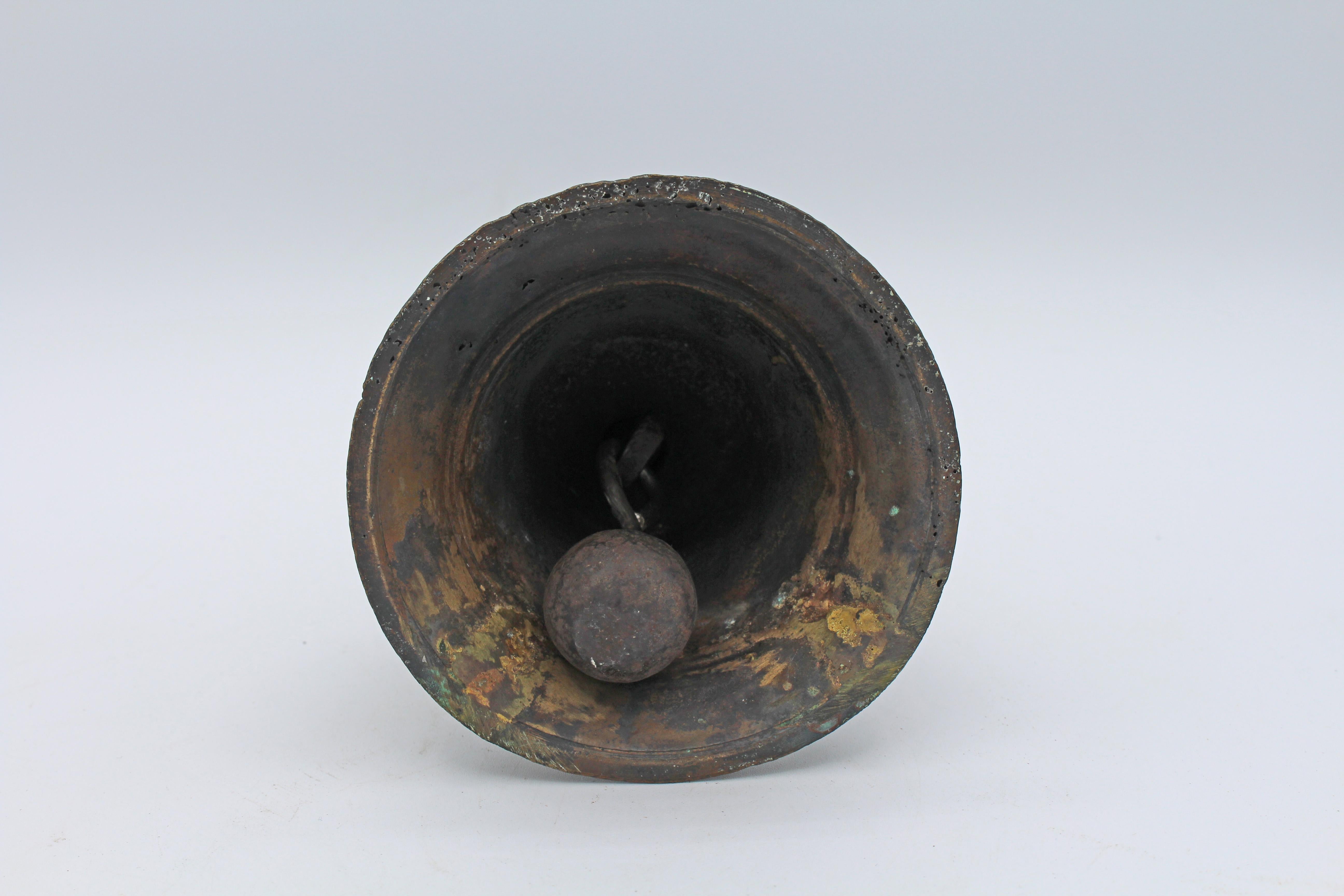 19th Century, Cast Bronze Hand Bell 2