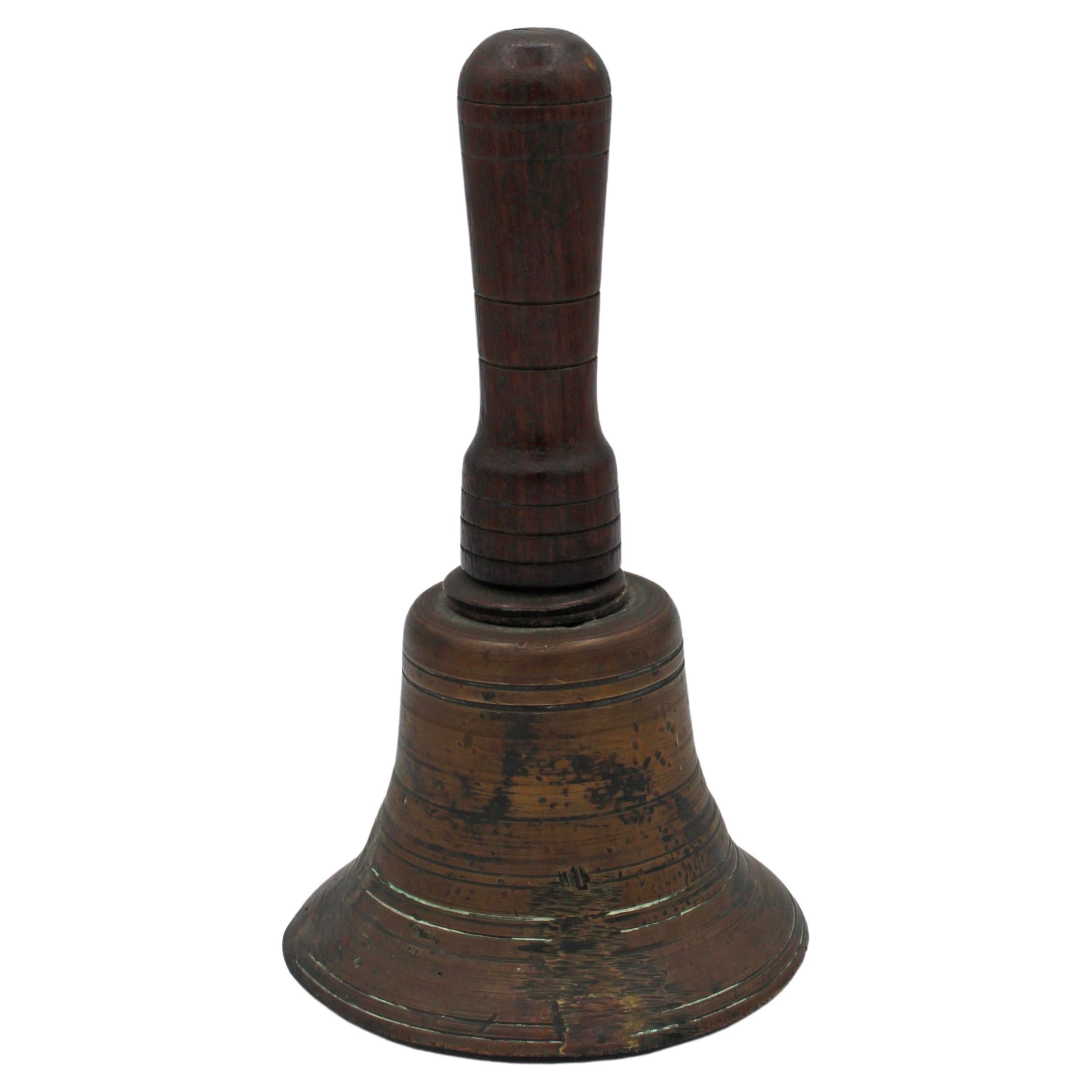 19th Century, Cast Bronze Hand Bell