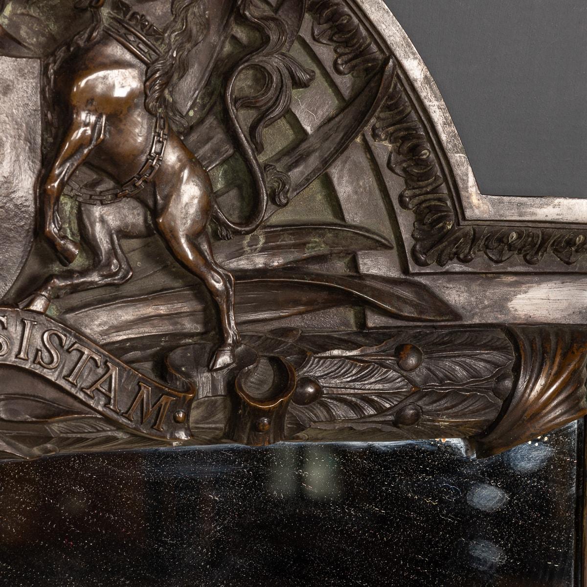 Gegossener Bronzespiegel aus dem 19. Jahrhundert, Royal Insurance Company, um 1880 im Zustand „Gut“ im Angebot in Royal Tunbridge Wells, Kent