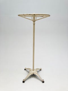 19th Century Cast Iron and Steel Revolving Clothing Rack/Rounder