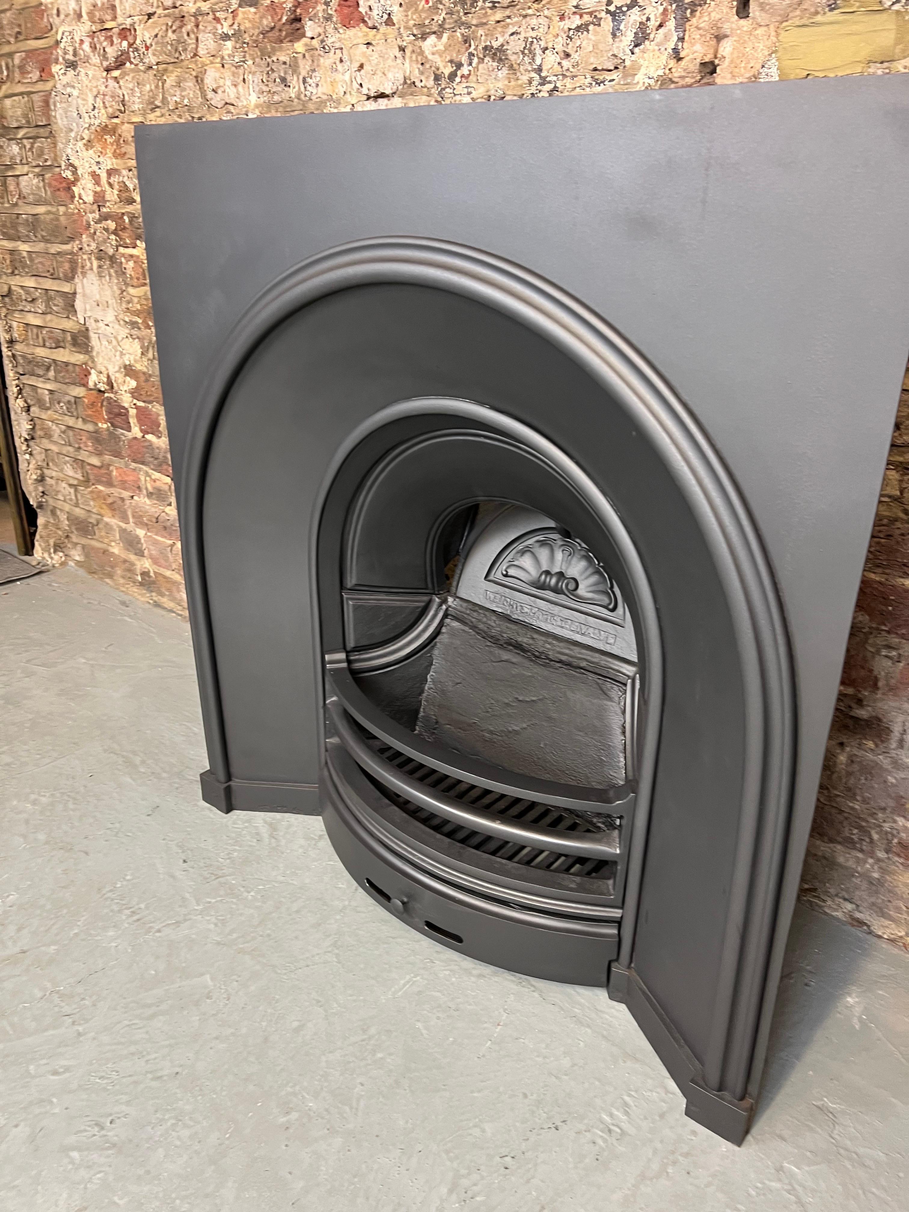 arch fireplace insert