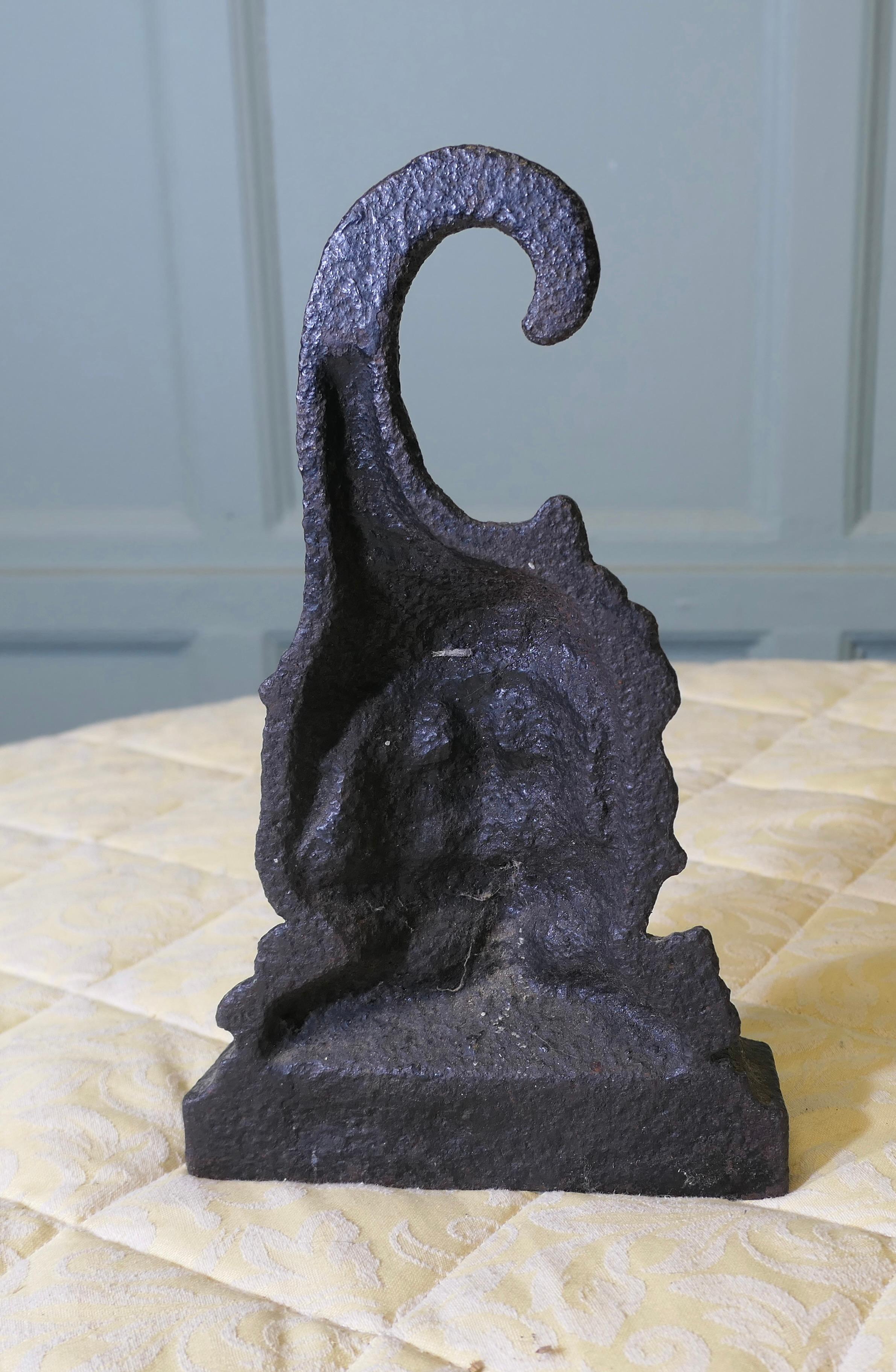 19th Century Cast Iron Bacchus Doorstop For Sale 2