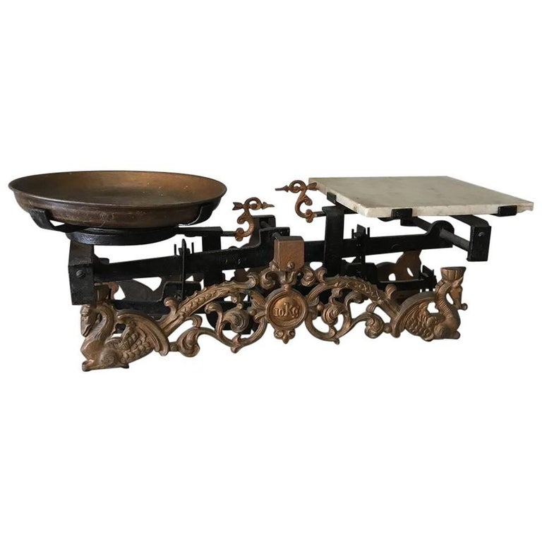 19th Century Cast Iron Balance Scale at 1stDibs