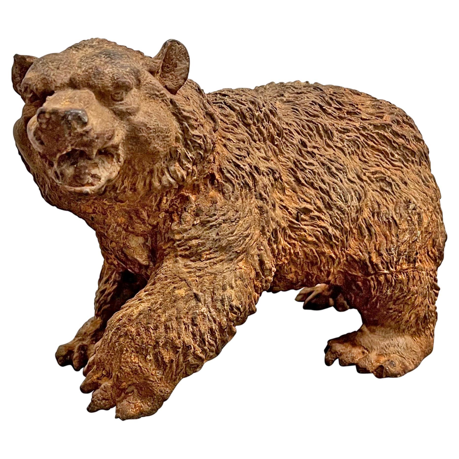 19th Century Cast Iron Bear For Sale