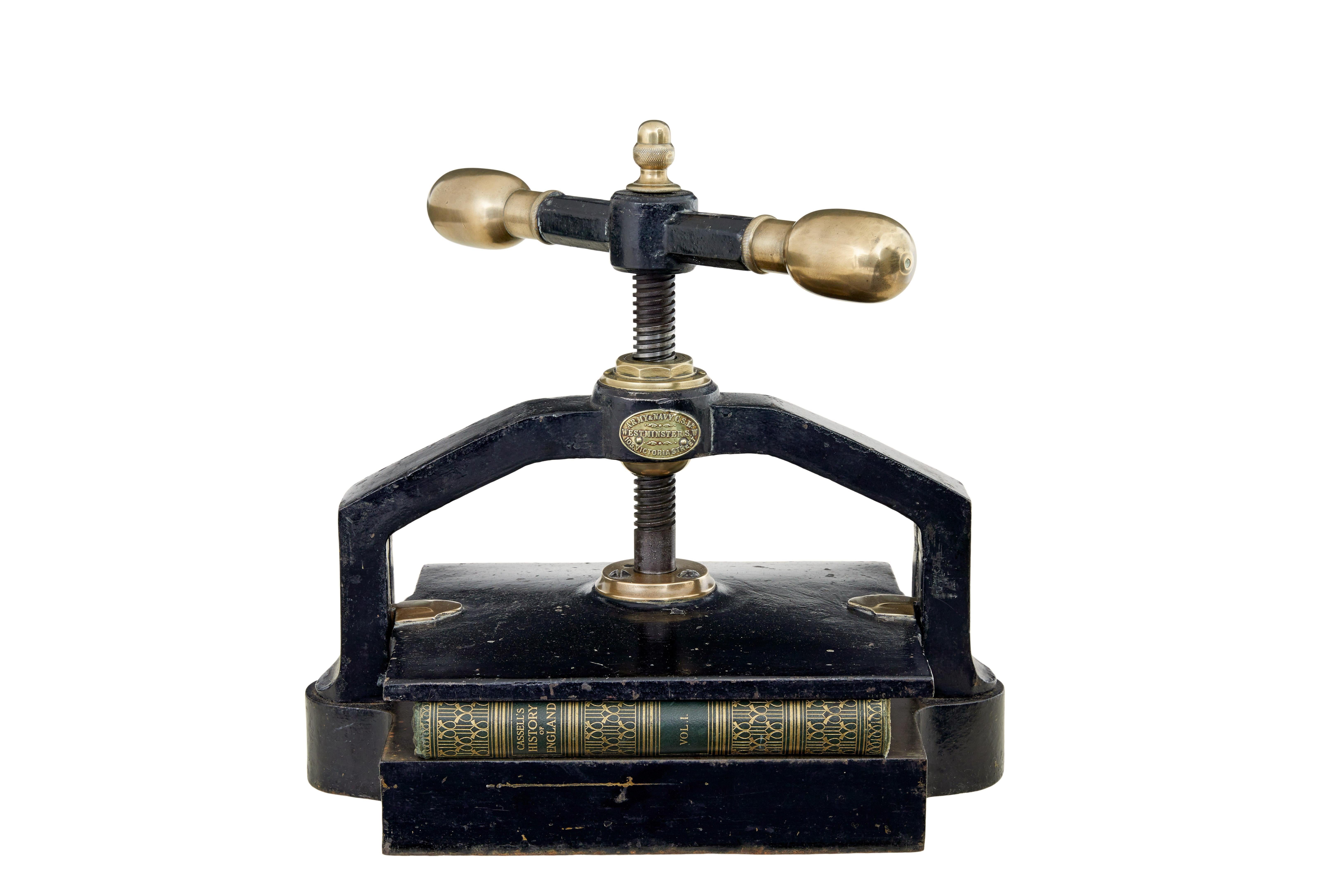book press cast iron