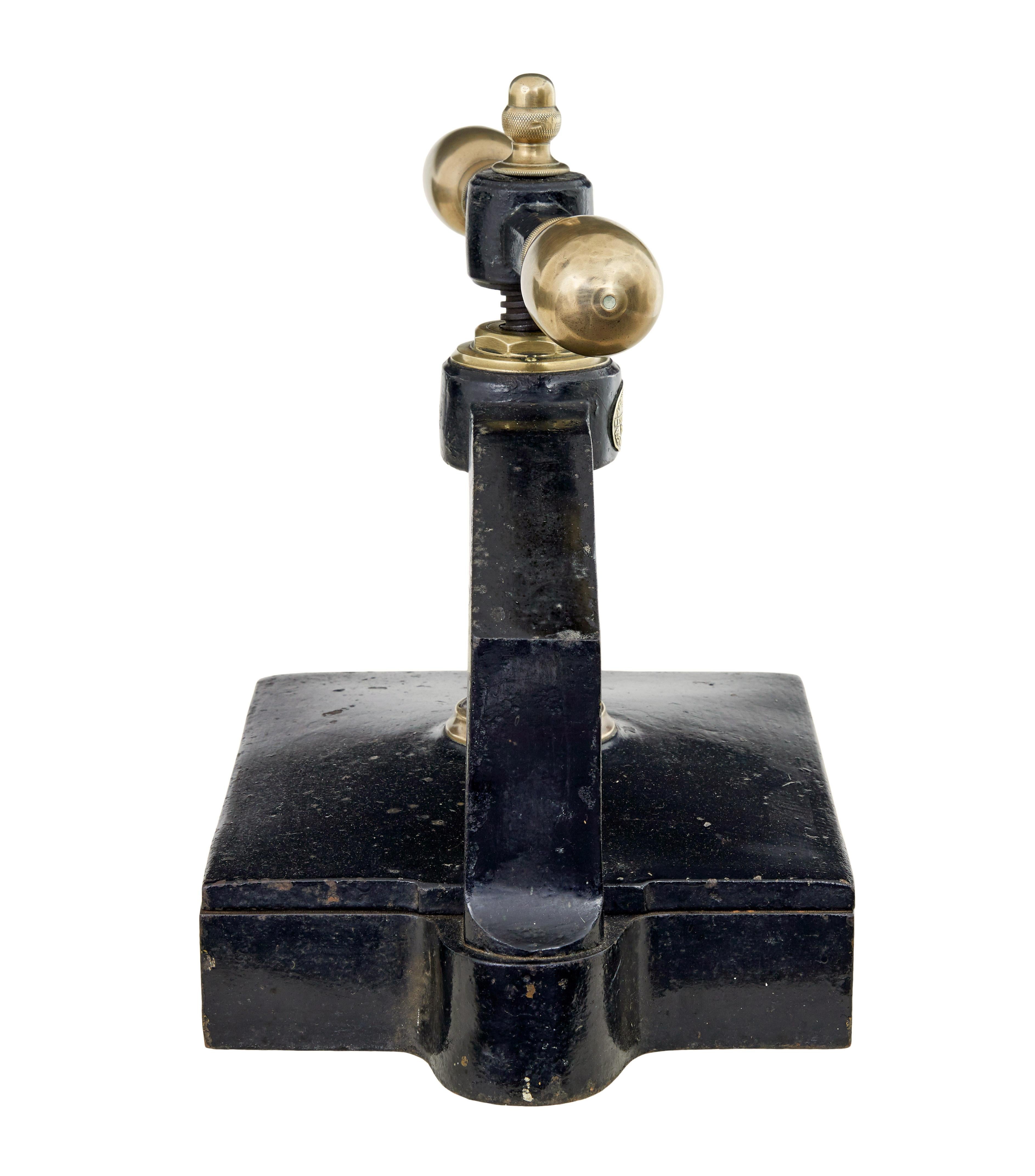 Victorian 19th Century cast iron book press by Army and Navy CSL