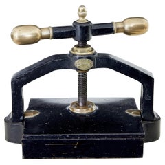 19th Century Cast Iron Book Press by Army and Navy Csl