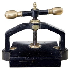19th Century cast iron book press by Army and Navy CSL