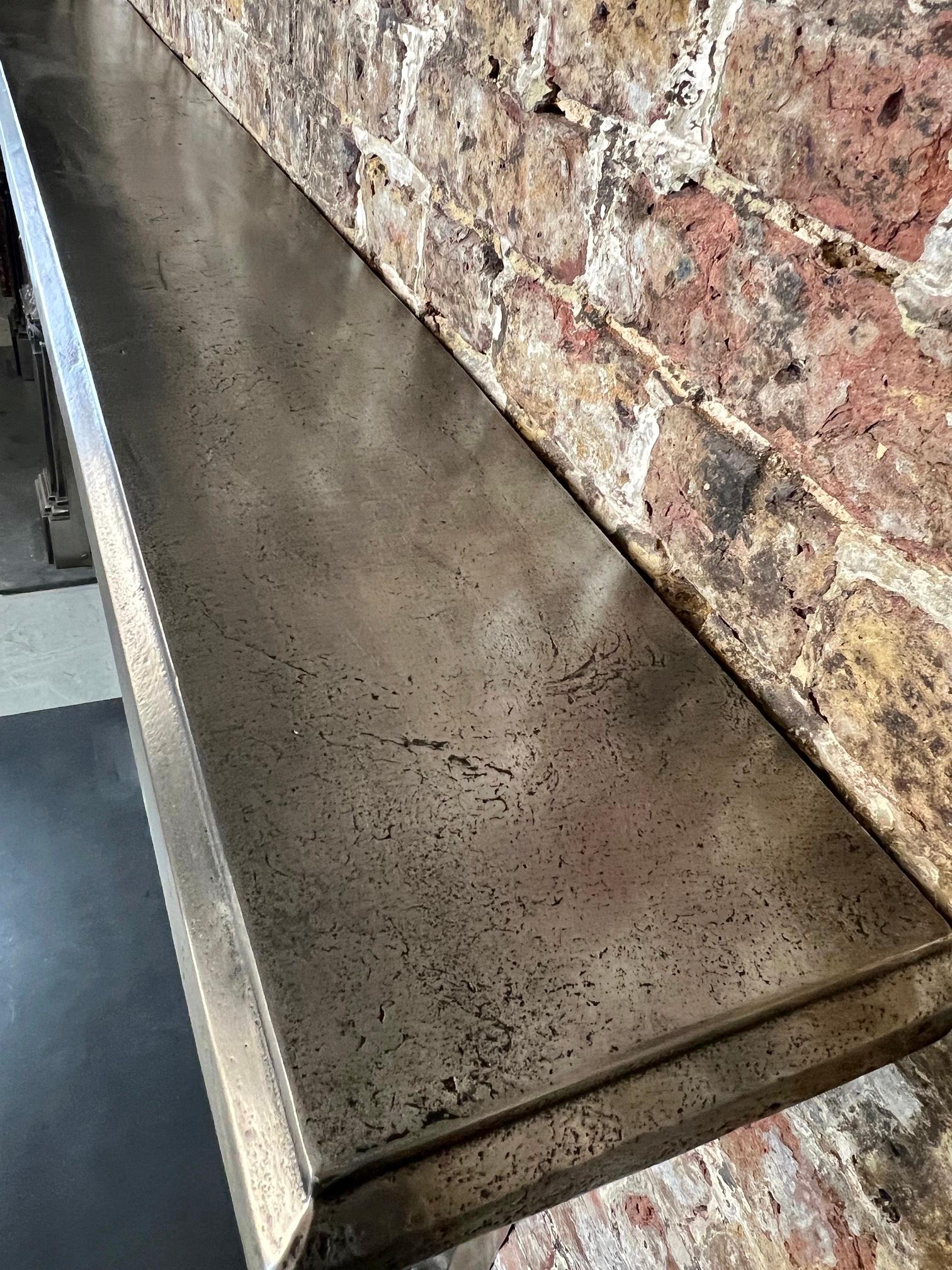 19. Jahrhundert Gusseisen brüniert Mantlepiece Surround im Angebot 5