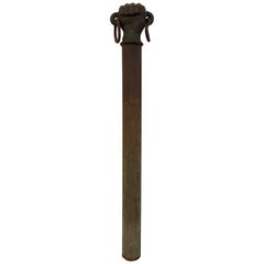 Antique 19th Century Cast Iron Clinched Fist Hitching Post