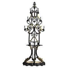 19th-century cast-iron coat rack