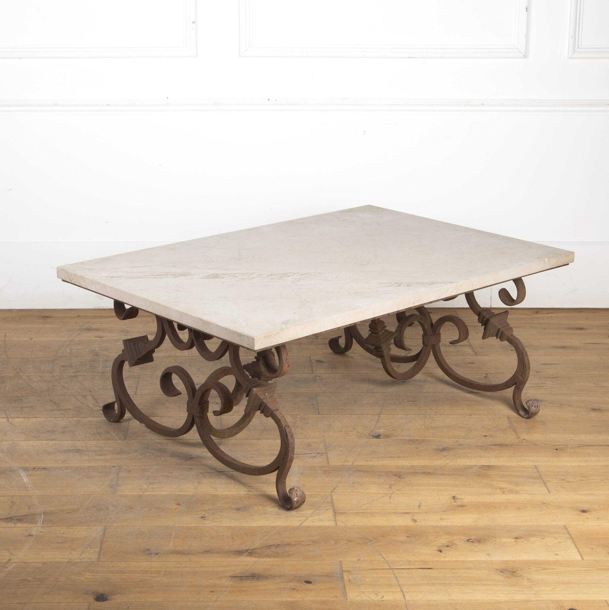 19th Century Cast Iron Coffee Table In Good Condition In Gloucestershire, GB