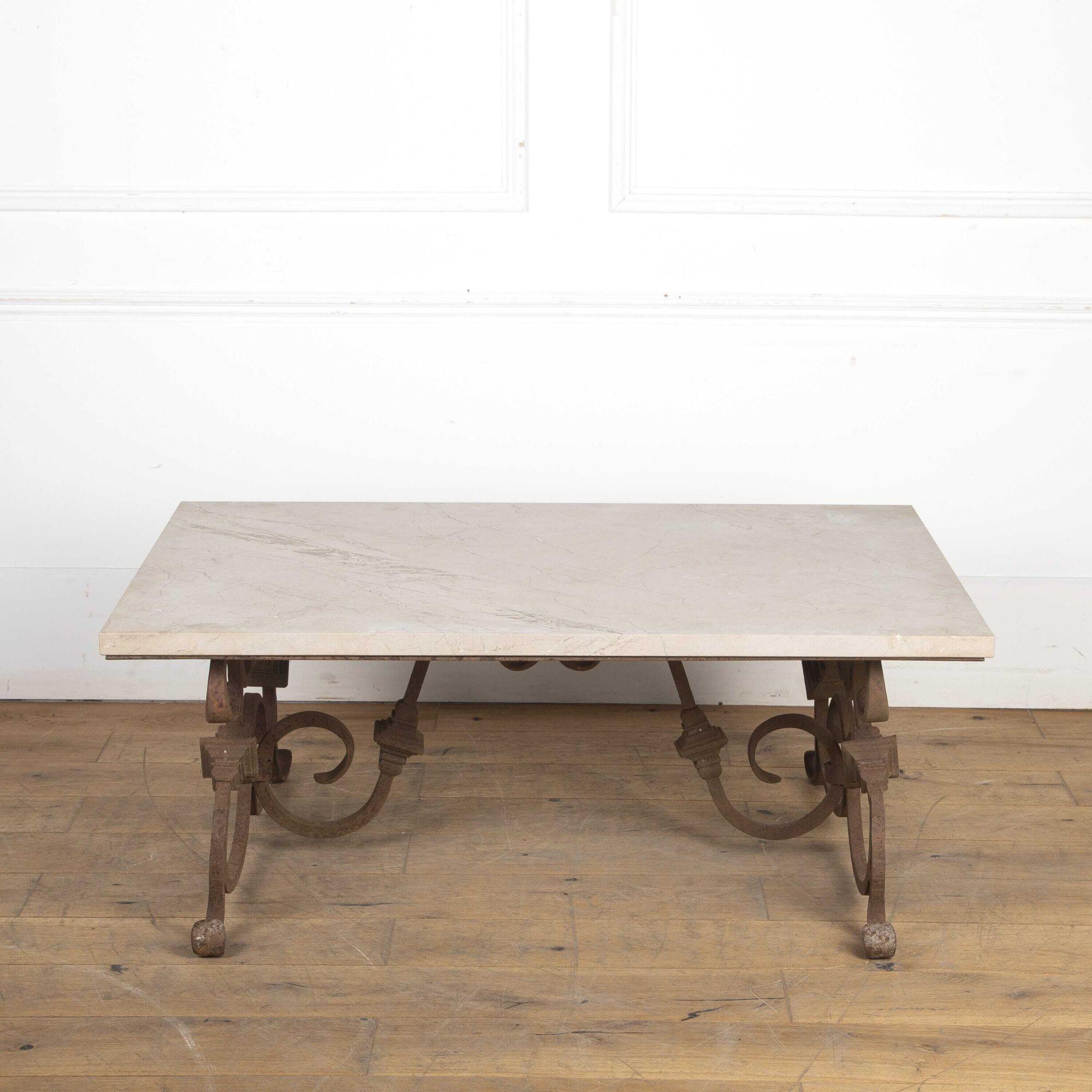 19th Century Cast Iron Coffee Table For Sale at 1stDibs