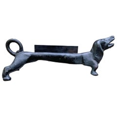 19th Century Cast Iron Dachshund Boot Scraper