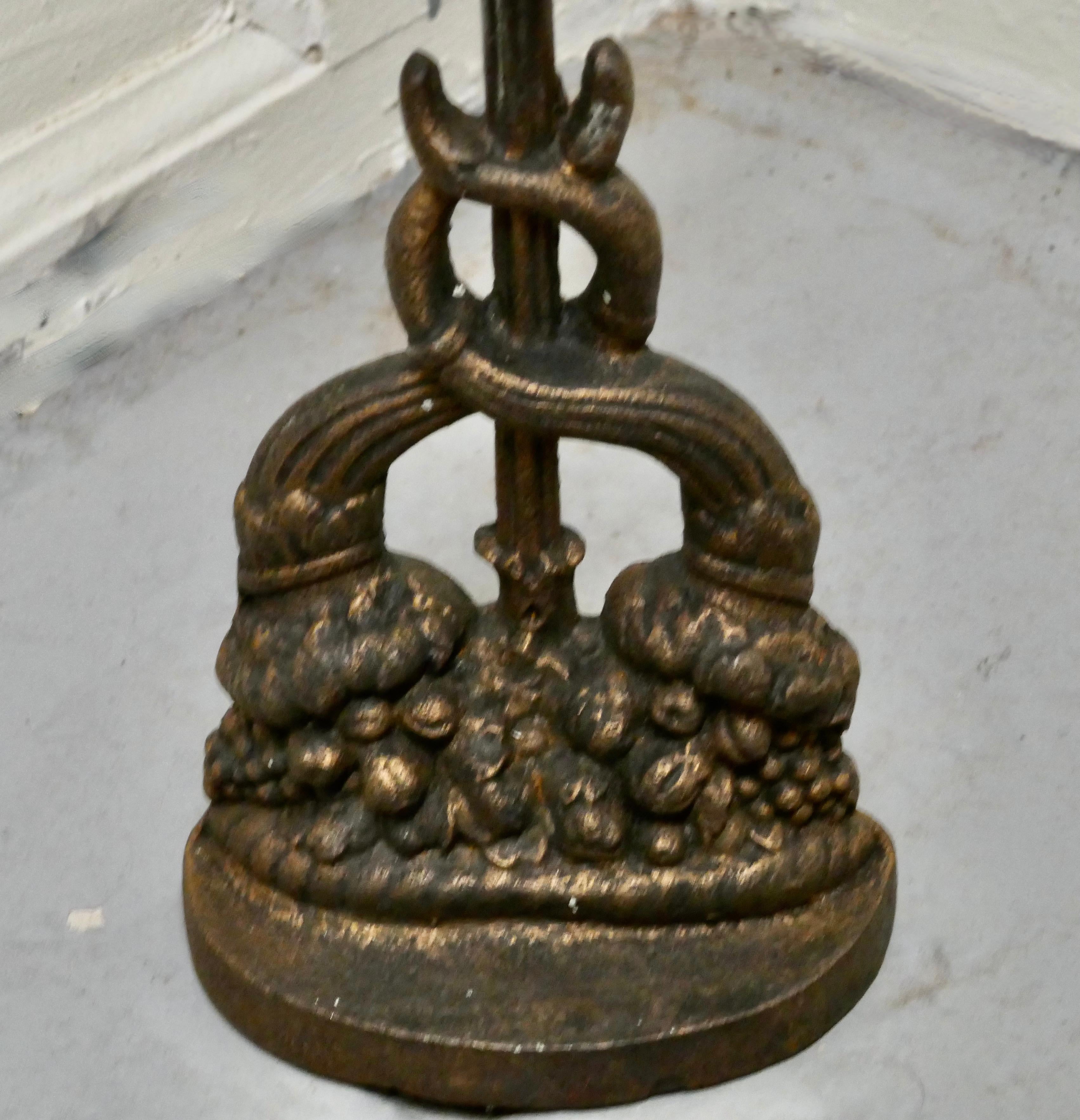 19th Century Cast Iron Door Stop by the Baldwin Foundry In Good Condition For Sale In Chillerton, Isle of Wight