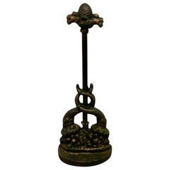 19th Century Cast Iron Door Stop by the Baldwin Foundry