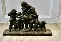 19th Century Cast Iron Door Stop, The Goose is Dead