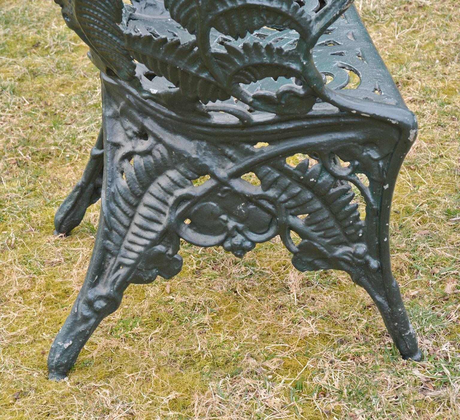 Victorian 19th Century Cast-Iron Fern Chair