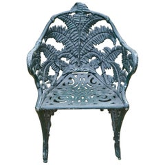 19th Century Cast-Iron Fern Chair